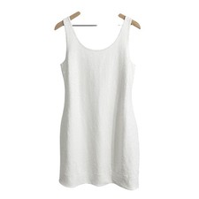 Commando mini abito tubino con paillettes e scollo a scoop bianco grande da sposa