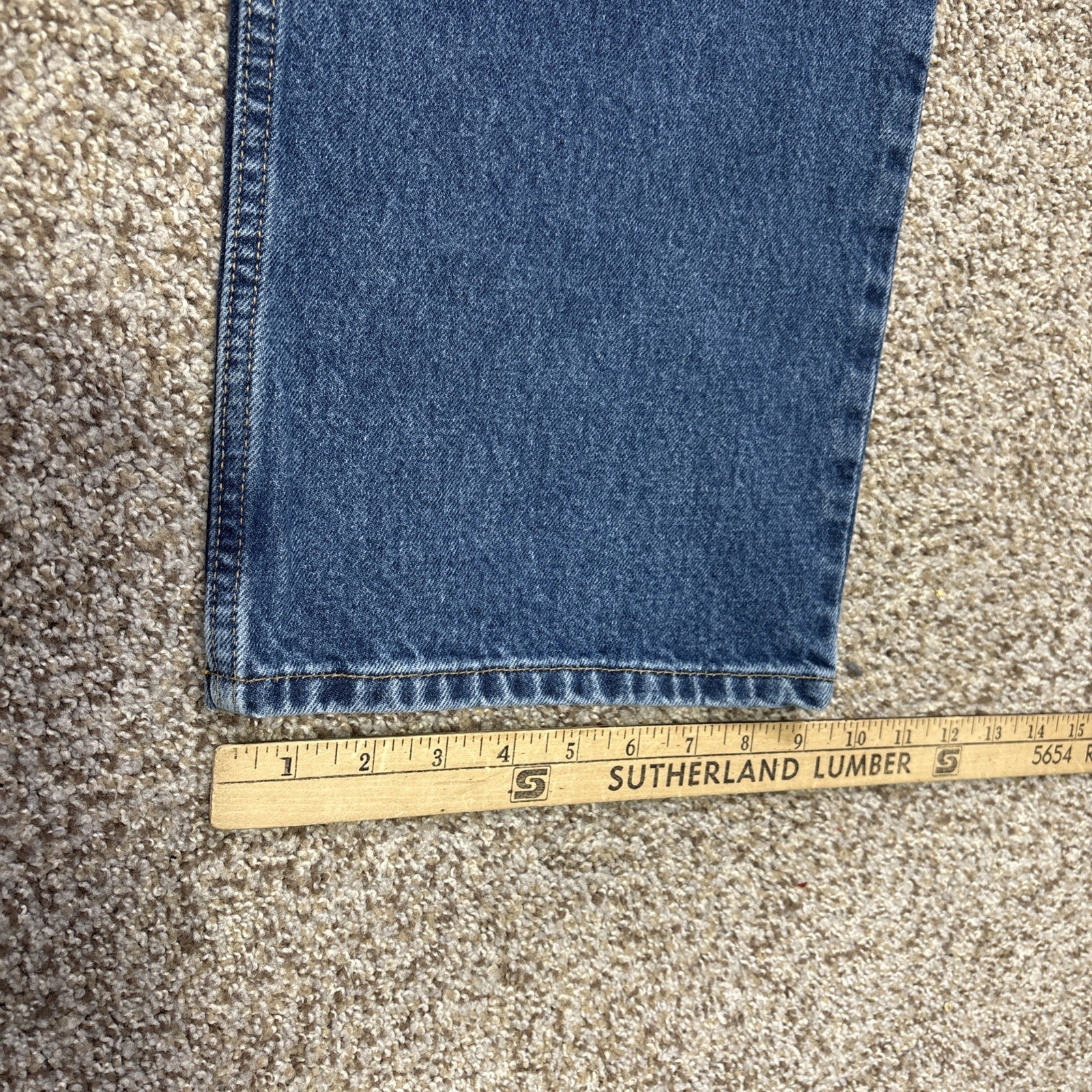 Eddie Bauer Jeans Men 40x30 Blue Denim Relaxed Fit Straight (40x29) - View 11