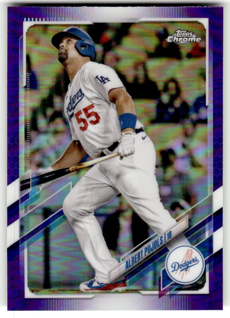 2021 Topps Chrome Update Albert Pujols Purple Refractor #USC50