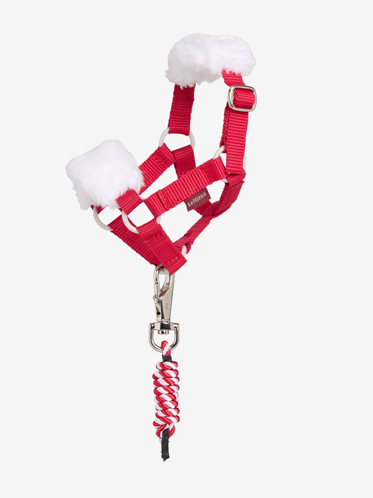 Lemieux Toy Pony Accessories - Christmas Headcollar - Red & White