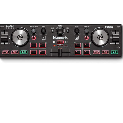 Numark DJ2GO2 Touch USB 2-Deck DJ-Controller mit Touch-Jogwheels