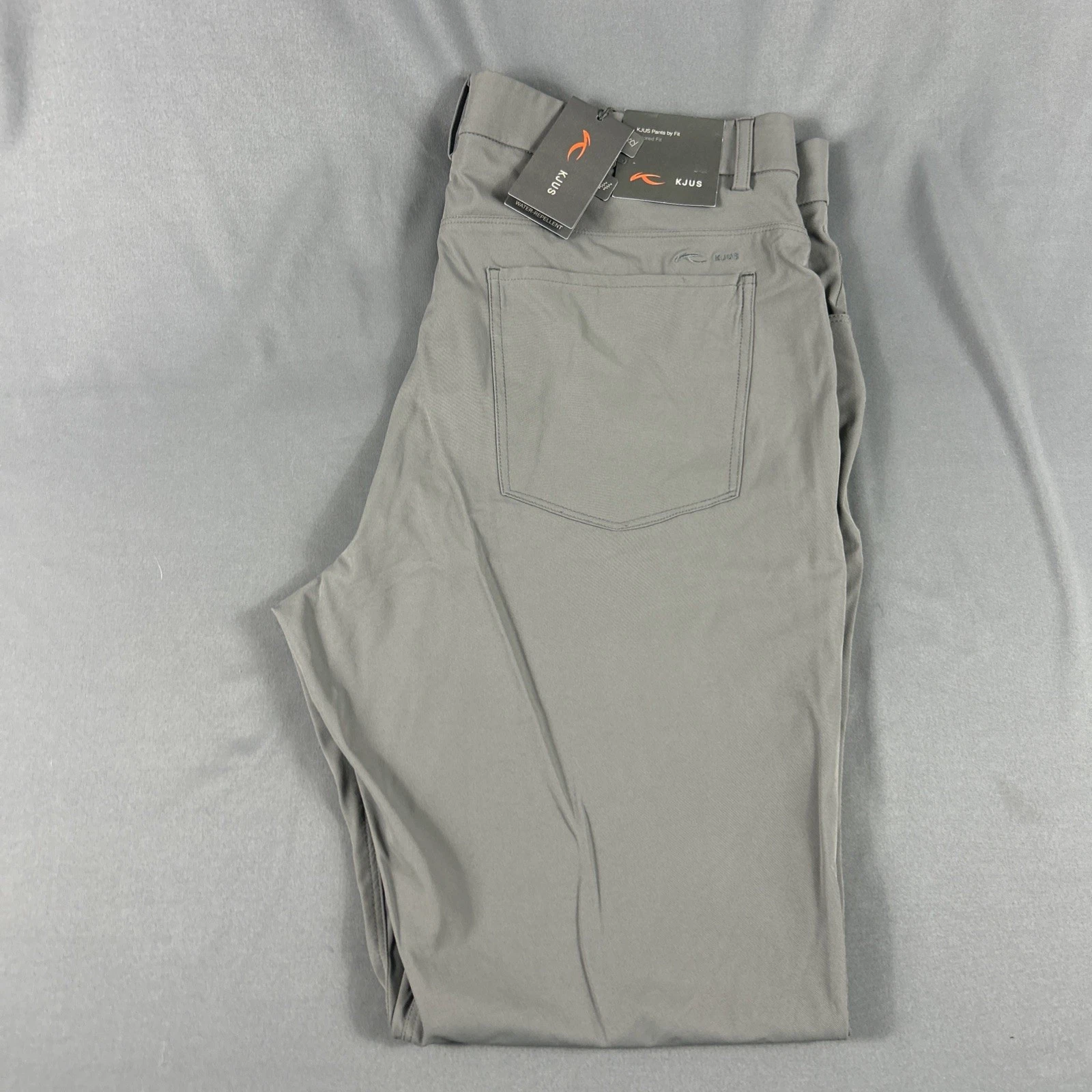 KJUS Golf Pants Iver 5 Pocket 36 x 32 Gray Polyester Spandex NWT MSRP $199