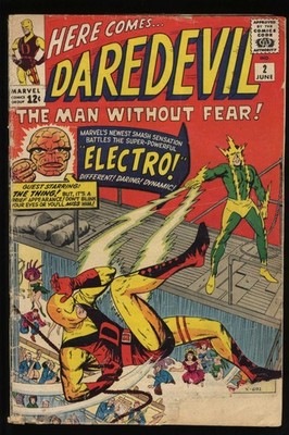 Daredevil #2 FA/GD 1.5 2nd Appearance Daredevil Electro Kirby Cover! Marvel 1964