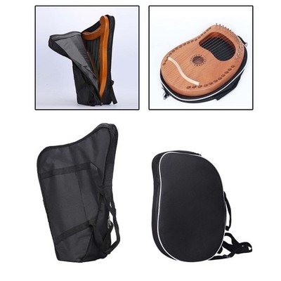 Lyre Harp Storage Case Instrument Pouch Bag Shockproof Portable Water Resistant