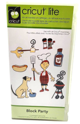 Cricut Lite Block Party Cartridge 2000168 Complete BBQ 2010 Link Status Unknown