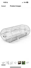 Stainless Steel Rotisserie Grill French Fries Basket Fits Any Gas Grill