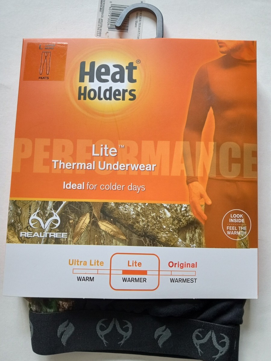 Heat Holders LITE Thermal Underwear Bottoms realtree/BLACK Size XL