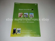 Sony Memory Stick Micro ad clipping France