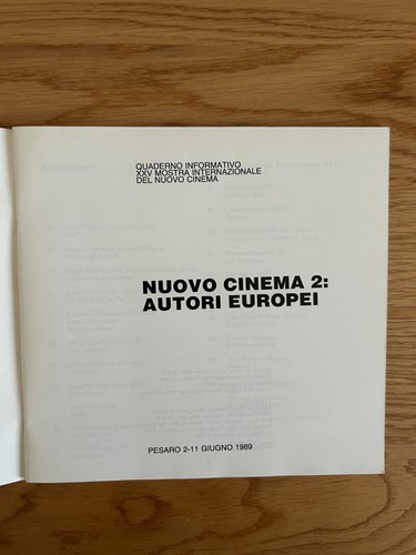 LOTTO PESARO 89 XXV MOSTRA CINEMATOGRAFICA DEL NUOVO CINEMA RIVISTE GIUGNO 1989 - Imagen 15 de 22