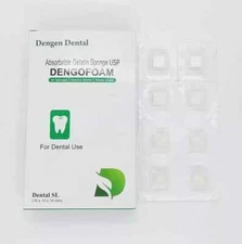 Dengen Dental Sterile Gelatine Hemostatic Sponge Gelfoam Cubes 32pcs