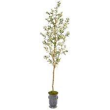 Nearly Natural 7.5ft. Olive Artificial Tree in Decorative Planter