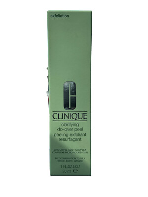 New Clinique Clarifying Do-Over Peel Peeling Exfoliant 1 oz 30 ml