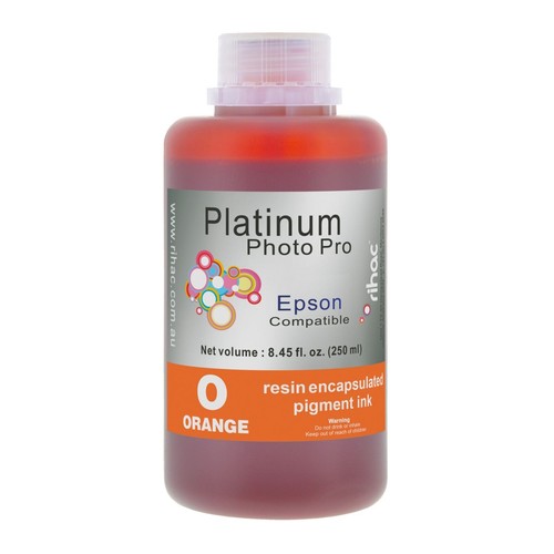Rihac 250ml Orange Pigment Ink for Epson 4900 7900 9900 T596A T636A cartridge - 第 2/2 張圖片