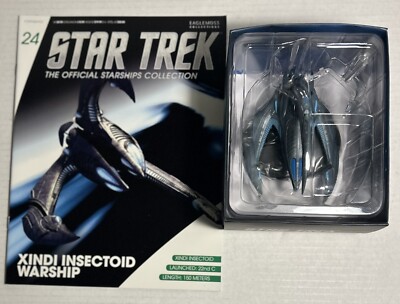 Eaglemoss Star Trek Starships- #24 Xindi Inspectoid Warship w/Magazine NIB