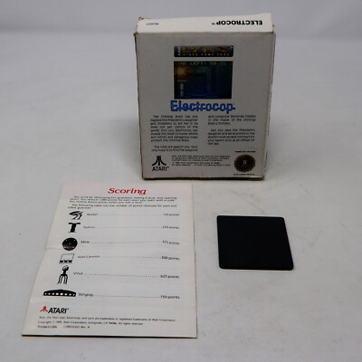 VINTAGE 1989 80s ATARI LYNX ELECTROCOP VIDEO GAME CARD BOXED RETRO