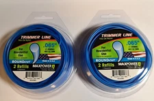 2 Packs of 40' Max Power Trimmer Line Residential Grade .065in