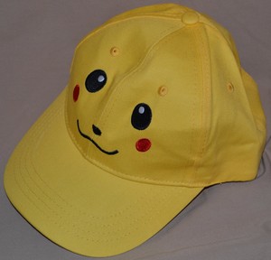 Details About Pikachu Face Pokemon Go Trainer Hat Ball Cap Outfit Sungear Team Instinct Yellow