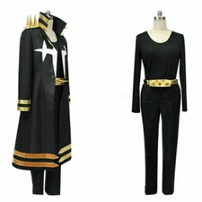 Kill LA Kill Uzu Sanageyama Three-star Black Uniform Clothing Cosplay Costume&