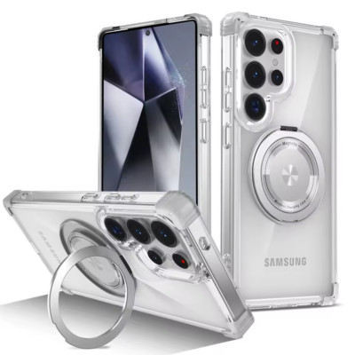 MagSafe Hülle Samsung Galaxy S26 S25 S24 S23 S22 S21 Ultra Ring Transparent Case