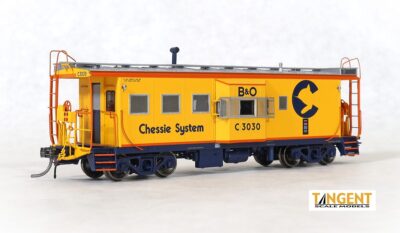 Tangent # 60029-03  I-18 Steel Bay Window Caboose Chessie B&O # C-3030  HO MIB