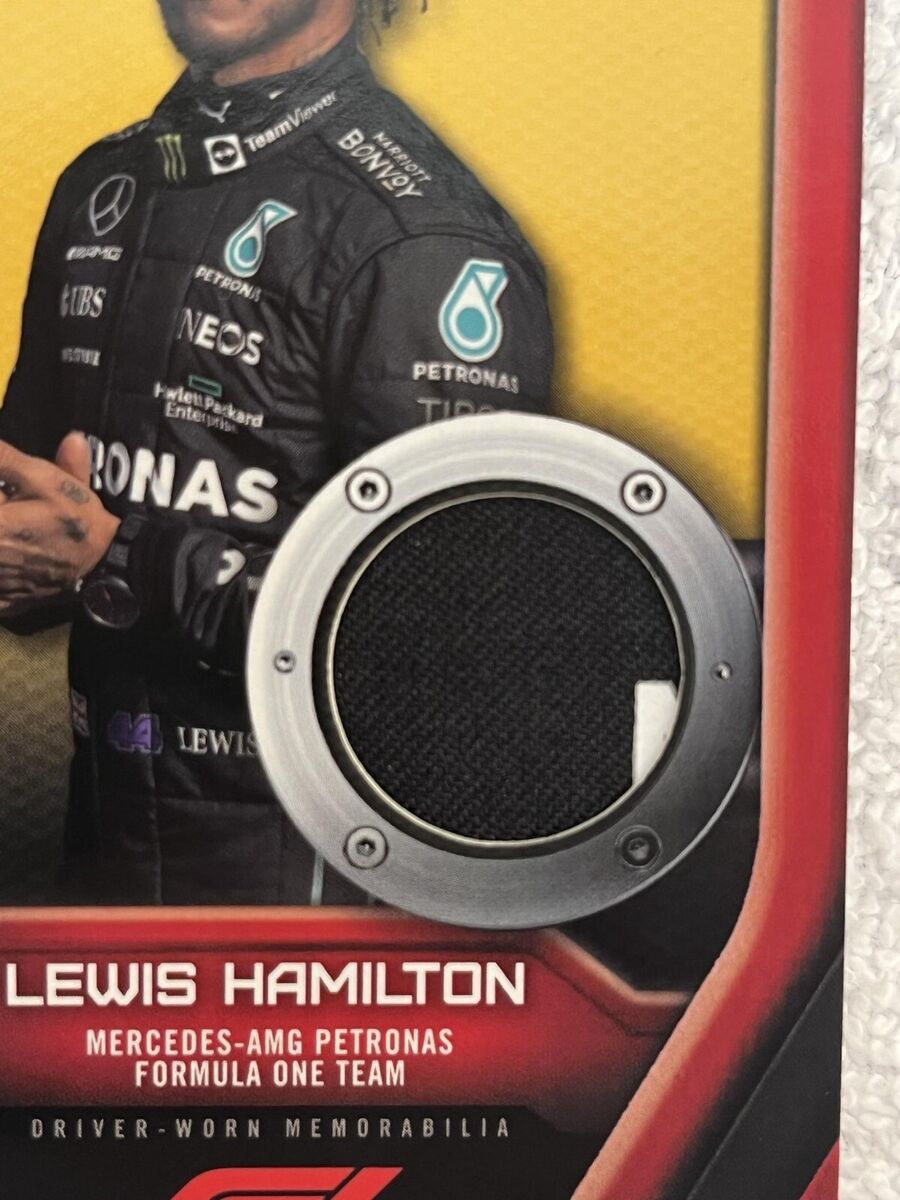 2022 Topps Formula 1 F1 Lewis Hamilton Gold Patch Relic #20 2022 Topps Formula 1 F1 Lewis Hamilton Gold Patch Relic #20