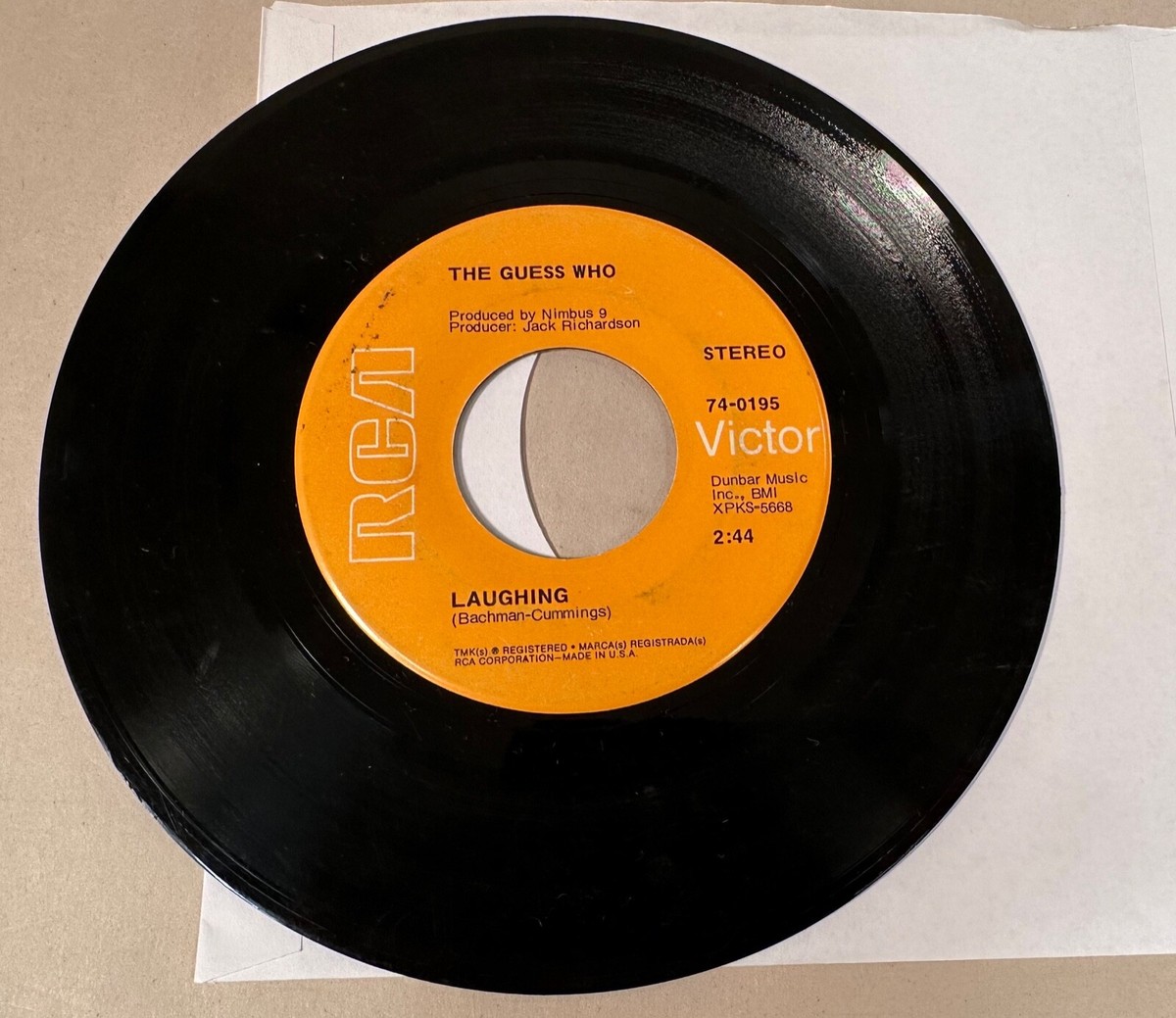 The Guess Who, Laughing 45 Record VG/VG+ | eBay
