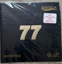NEW, Saviga 77 Monster Long Pips Table Tennis Rubber Sheets without Sponge Red