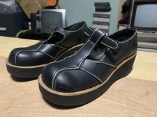 Vintage ES Originals Classy Black Shoes Heels 6 1/2 M 60s NEED RESTORATION