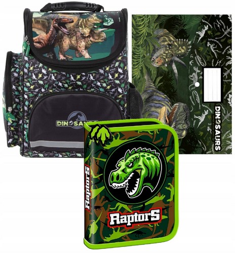 Dinosauro Dinosauri ZAINO CARTELLA per la SCUOLA elementare originale  astucio | eBay