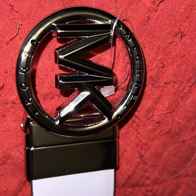 MICHAEL KORS Women's Leather Belt Twist Reversible Round Buckle