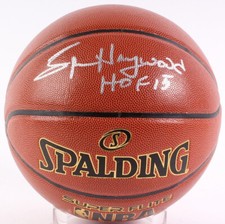 Spencer Haywood Signed Full Size Basketball Inscribed 