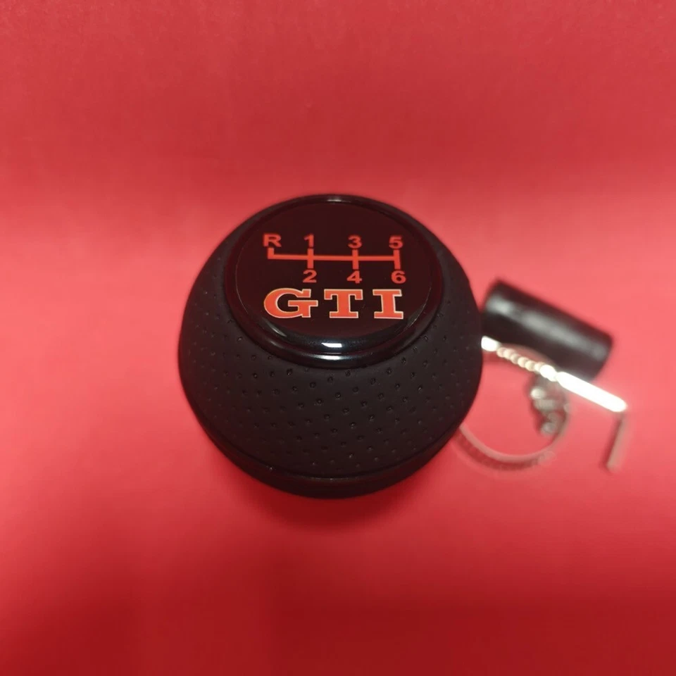 SCHWARZ LEDER 6G SCHALTKNAUF für GOLF POLO MK4 MK5 MK6 MK7 MK7.5 GTI TSI 2.0 1.8 - Bild 3 von 4