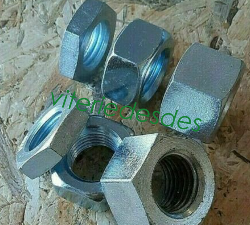 5 Dadi A Flangia Seghettati M12 X 1,25 Passo Fine In Acciaio Inox A2 – Dadi Autobloccanti