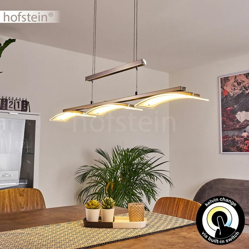 HOFSTEIN Ess Wohn Schlaf Zimmer Raum Leuchten dimmbare LED Hänge Pendel Lampe Glas modern