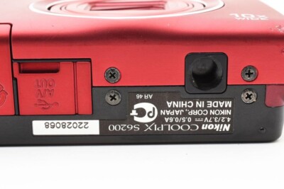 Nikon COOLPIX S6200 16.0MP 10x Optical Zoom Digital Camera Red