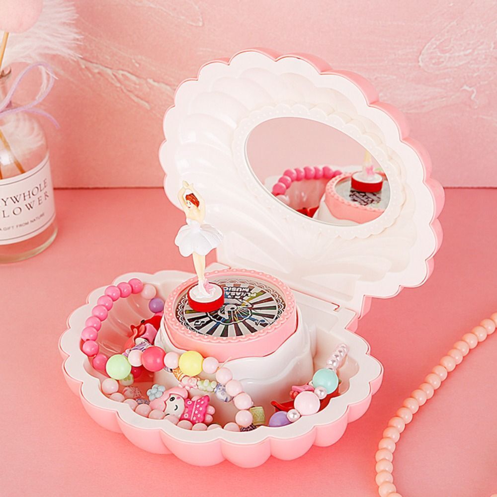 with Light Shell Music Box Ballet Girl Musical Box Jewelry Box Children