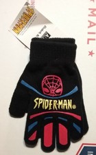 SPIDERMAN Gloves Set Black NEW Red Blue Grip Palm Spider-Man NWT Web Slinger