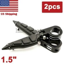 Kit de reposapiés de estriberas de carretera para motocicleta Harley 1 1/2" 38 mm protector de motor EE. UU.