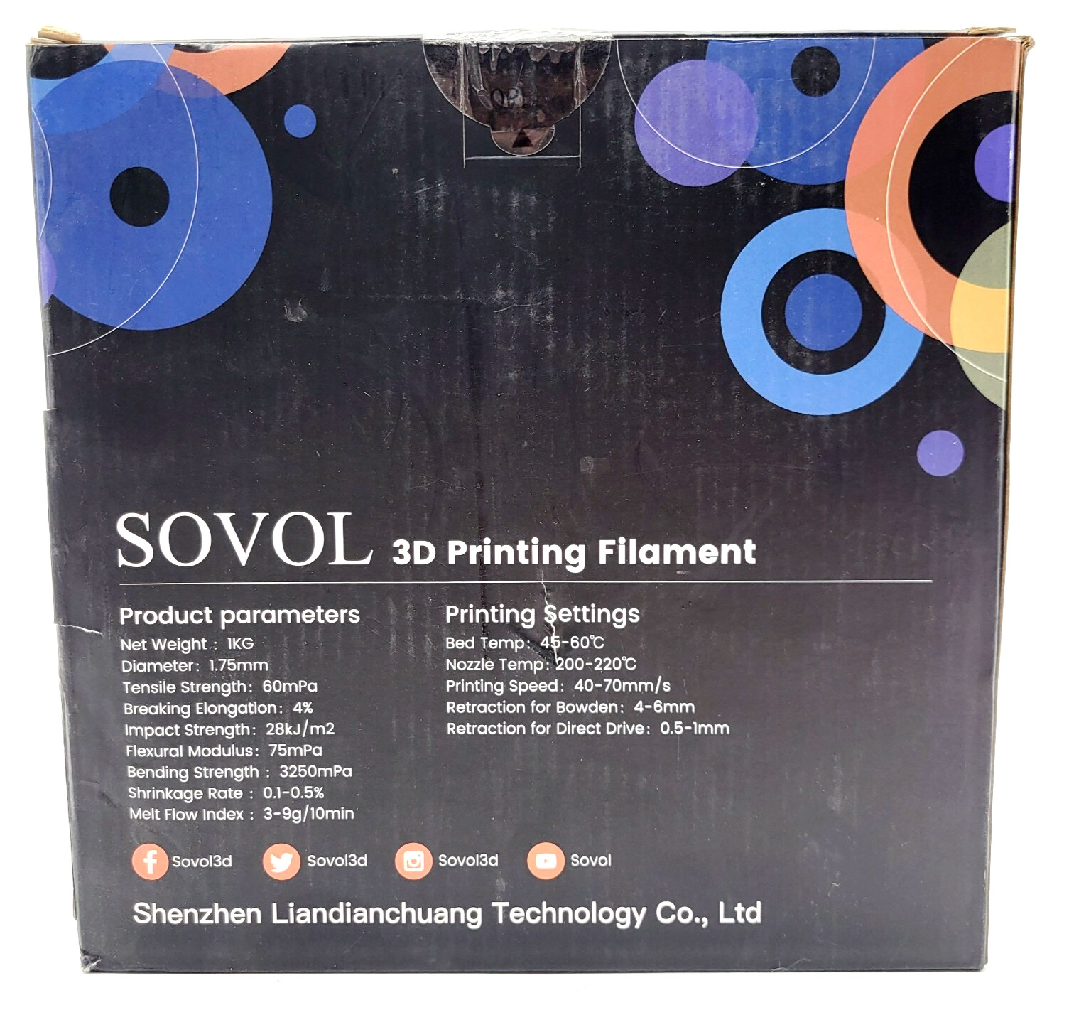 SOVOL PLA Silk Magic 3D Printing Filament Jam Free And Non Toxic - 1.75mm