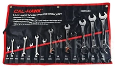 14 PC ANGLE COMBINATION WRENCH SET METRIC 9-32MM W/ POUCH