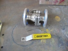 WARREN 3/4" FLANGED CL150 STAINLESS STEEL BALL VALVE 6156  CF8M 3/4-150