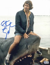STEVEN SPIELBERG SIGNED AUTOGRAPH JAWS 11X14 PHOTO BAS BECKETT COA