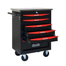 6 Drawers Metal Rolling Tool Cart Storage for Workshop Warehouse Repair Shop