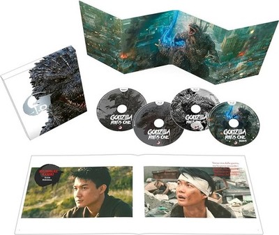 Godzilla Minus One Collector's Deluxe Edition Steelbook 4K Uhd + 3 Blu-Ray