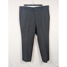 Valentino Roma Dress Pants Black/Charcoal Gray Men's Size US 44 IT 54