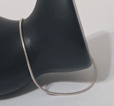 925 Sterling Silver Tarnish-Resist 9 inch 1 mm Snake Chain Bracelet/Anklet