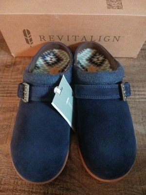 REVITALIGN Women's Ashley Blue Desert Mule Size 7 B