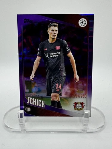 2025-26 Topps UEFA Club Competitions PATRIK SCHICK 237/250 Purple Foil #153