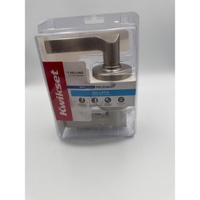 Kwikset Hollis Privacy Door Lever Satin Nickel Microban 300HSL RDT 15 93002-929