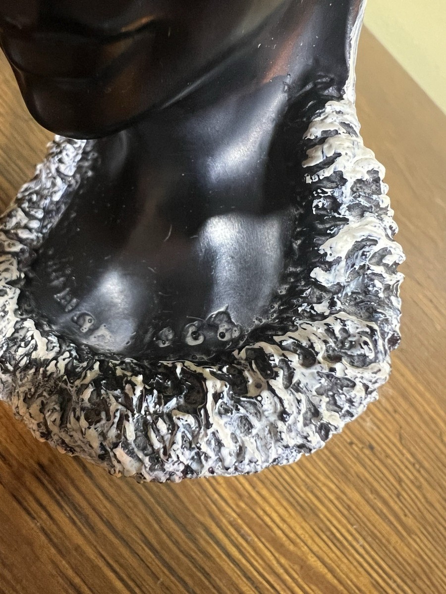 Momi Sculpture By Frank Schirman 1968 Made In Hawaii Exotic Black